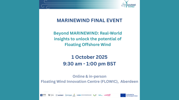 Save the date for the MARINEWIND Final Conference