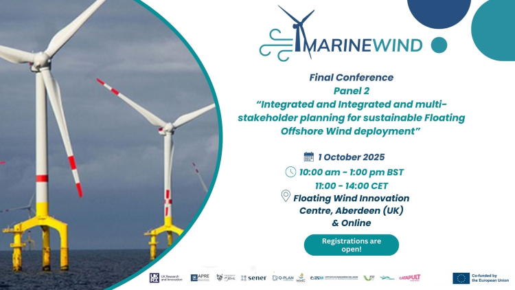 MARINEWIND final event – Panel Discussion 2: Integrated and multistakeholder planning for sustainable Floating Offshore Wind deployment