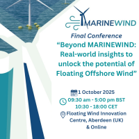Registrations are open for the MARINEWIND Final Conference